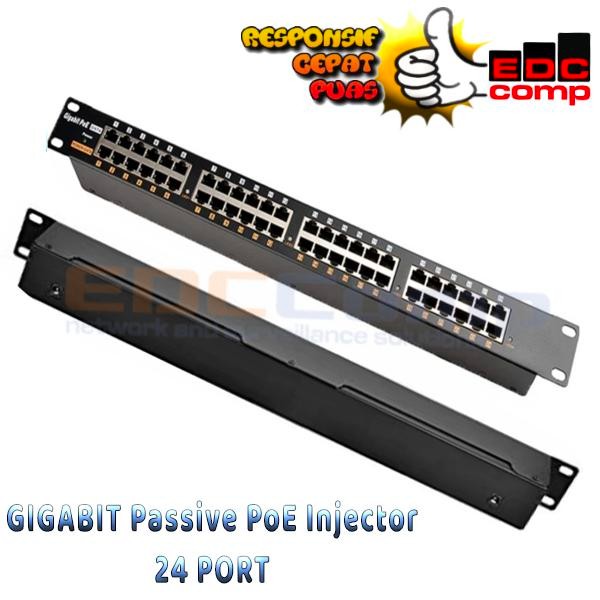 Passive POE Injector 24 Port Gabit|GABIT POE 24 Port