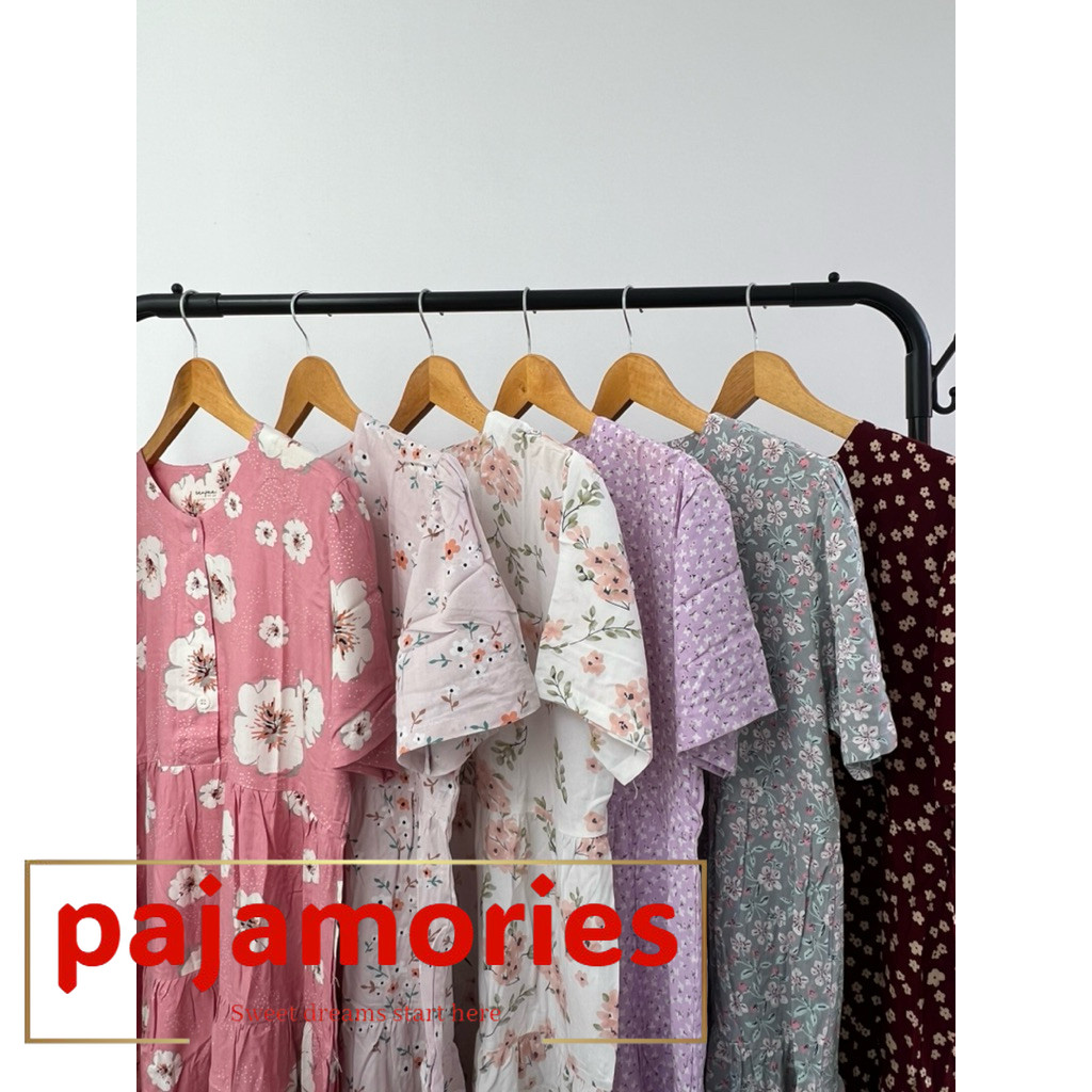 Homedress baju tidur nyaman  daster santai di rumah  baju tidur lucu untuk hadiah  daster simple tap