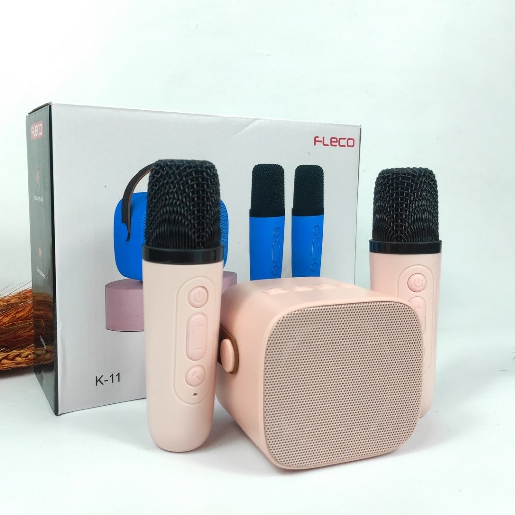 Speaker Portable Bluetooth Mini  Fleco K -11 / Speaker Fleco  Free 2 Mic Wireless