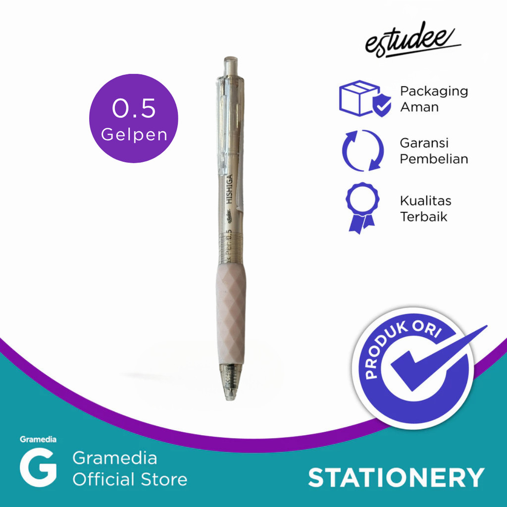 

Gelpen Estudee Hishiga 0.5 ink Black- Beige EGP-429