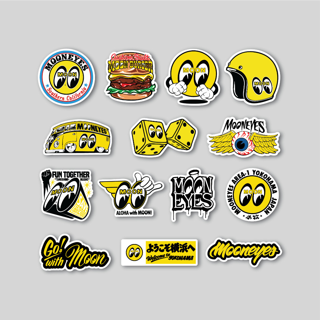 

Sticker Pack MOONEYES 2 | Sticker Tumblr | Stiker Laptop Koper Helm