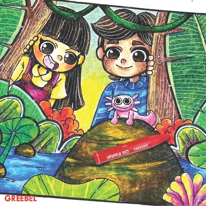 

TERLARIS! GREEBEL Crayon 72 Warna / Oil Pastel Greebel 72 Warna