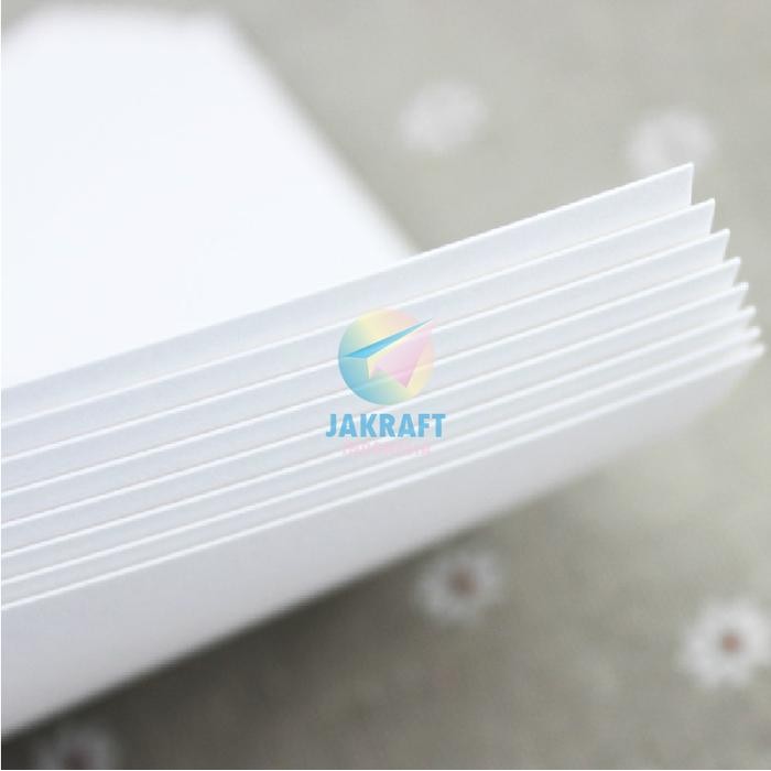 

TERLARIS! (50 Lembar) Kertas Art Paper Carton Karton A4 260 Gsm Gram IDEO Putih White 2 Sisi Glossy Tebal