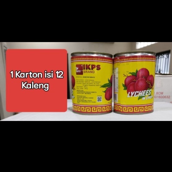 

1 KARTON IKPS Lychee Leci Kaleng 1 dus isi 12 kaleng / 12 x 567gr