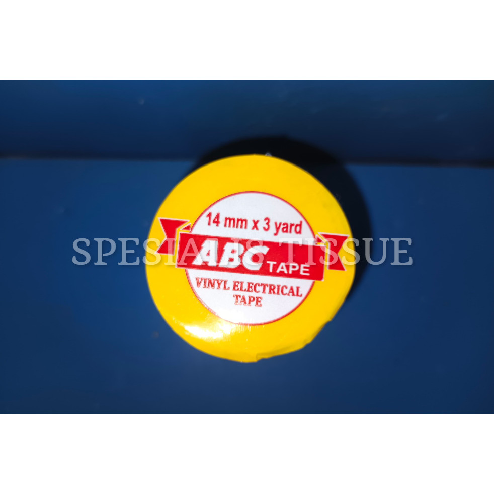 

Vinyl Electrical Tape isi 10 pcs/Isolasi Hitam Kabel Listrik ABC