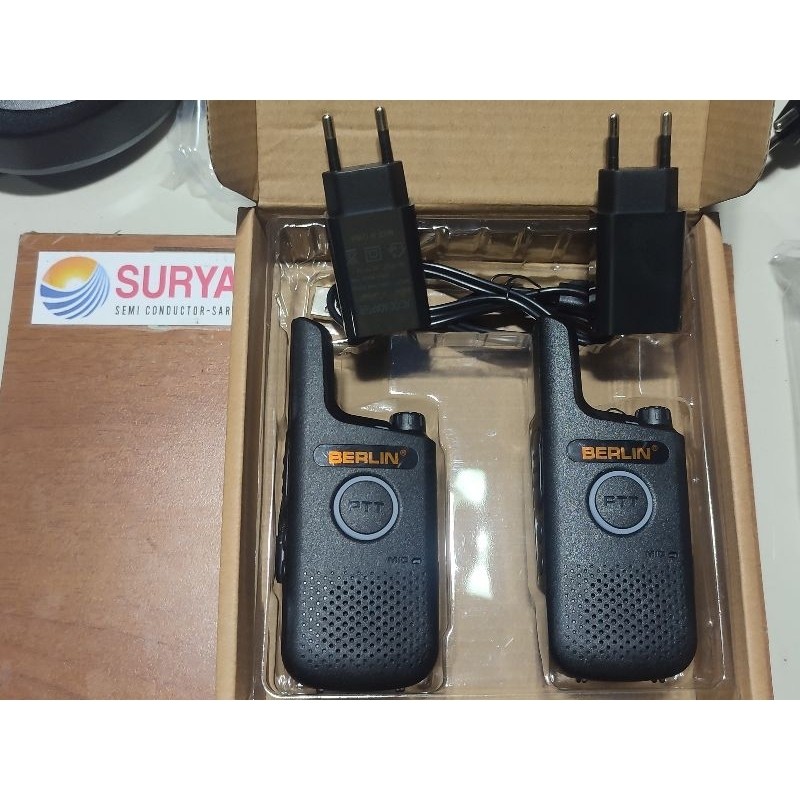 PAKET 2 UNIT HT BERLIN BL-238x SAMA DENGAN HT WLN KDC1 KD-C1 UHF 400-470 MHZ 16 CHANNEL FREE SETTING