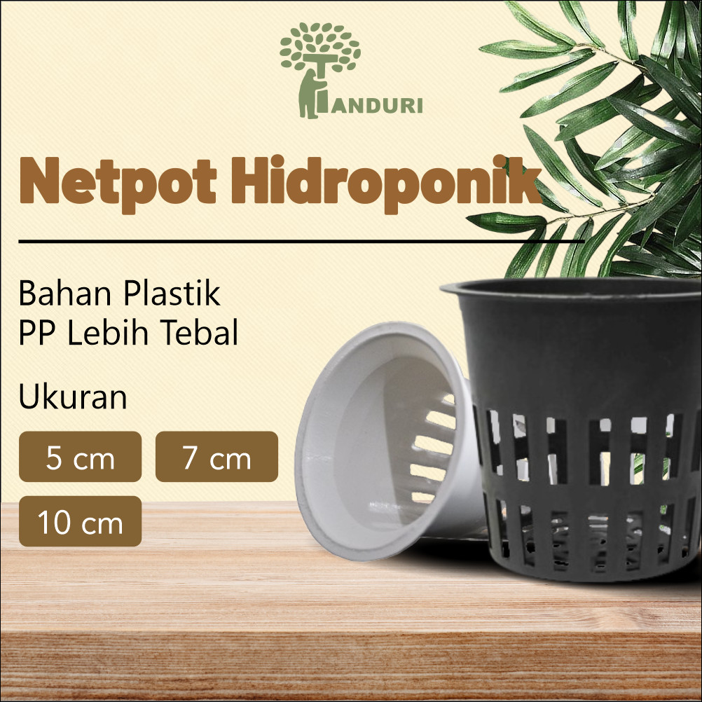 TANDURI - Netpot Hidroponik Net Pot Plastik Tanaman Hidroponik Tempat Wadah perlengkapan Tanaman Hid