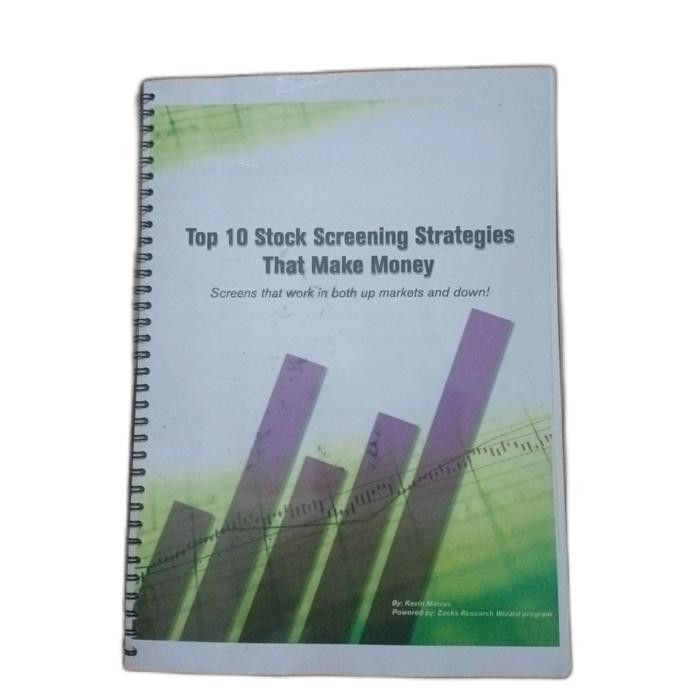 Buku Saham Top 10 Stock Screening Strategies That Make Money Kevin Marks Powered by Zacks Research W
