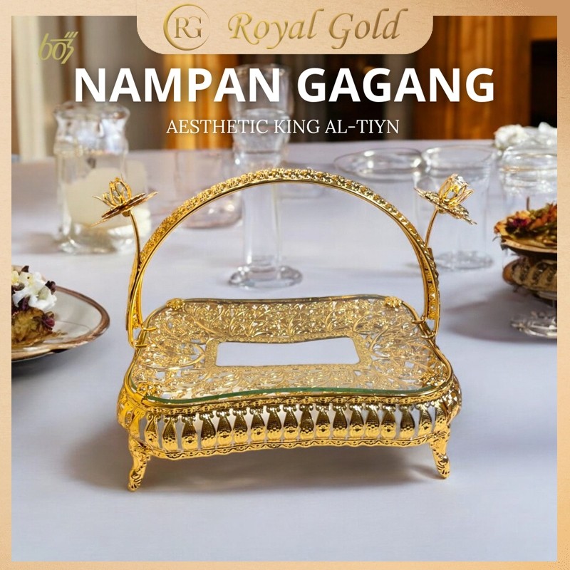 Nampan Aesthetic / Nampan Mewah / Nampan Kaca mewah