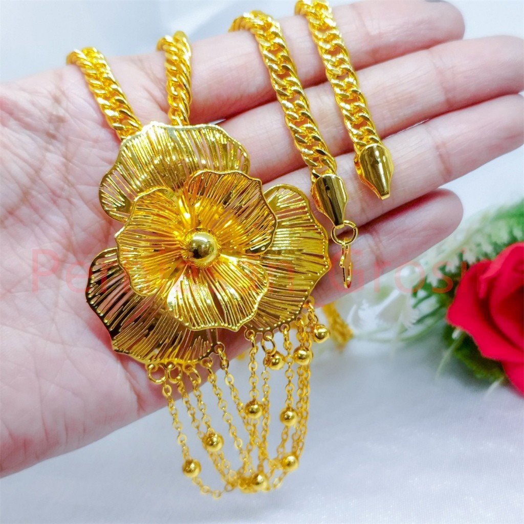 Grosir Kalung+Liontin Xuping Kendari Titanium Asli Anti Karat Emas 24k Gold Terbaru Aksesoris Import