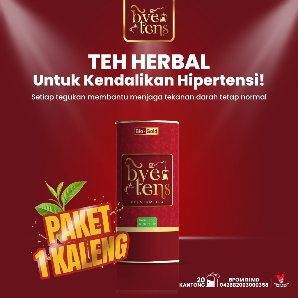 

Bye Tens Premium Tea - Teh Herbal Untuk Hipertensi Darah Tinggi Kolestrol Dan Kesehatan Jantung