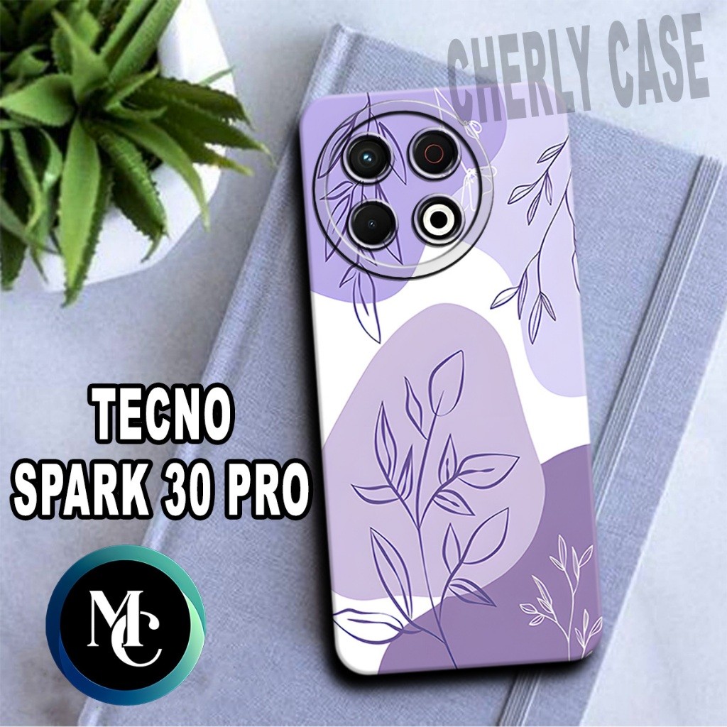 CC34/ Softcase karet lentur untuk TECNO SPARK 30 PRO/Motif BUNGA/case TECNO SPARK 30 PRO/kesing TECN
