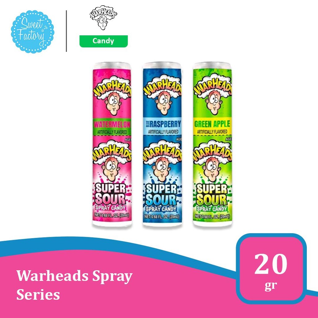 Warheads Spray Candy Series - Permen Semprot Impor USA