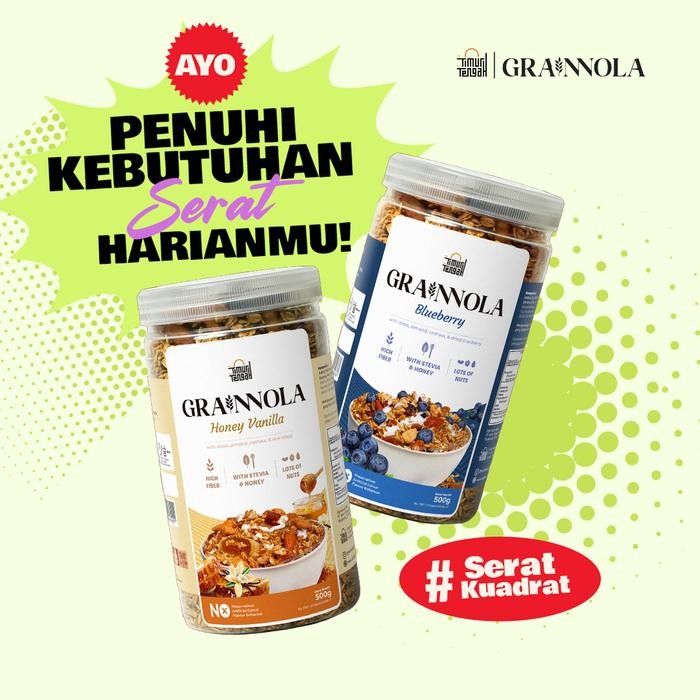 

PROMO![Bundling 2 Produk] Granola 500gr Kemasan Toples Timur Tengah Sereal - Berry + VanillaREADY