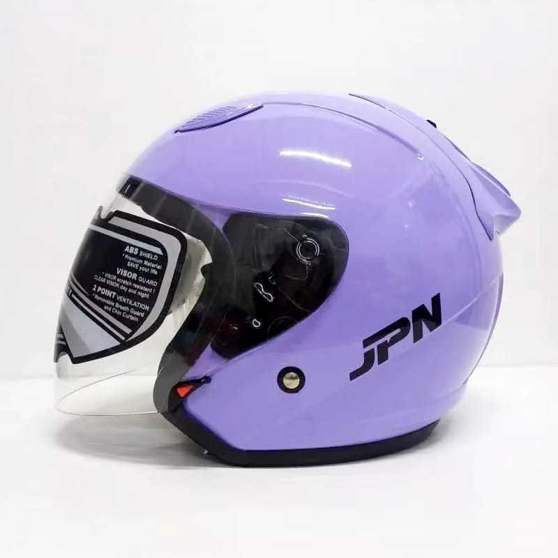 Helm JPN GALAXY Ungu Pastel Original SNI Bisa COD