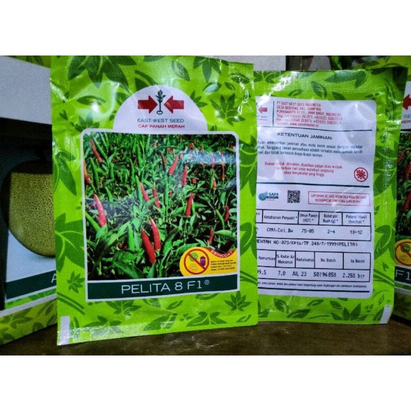 

Sale.. Cabe Pelita 8 F1 Cabe Hijau Hibrida Kemasan 2.250 Butir Original Kemasan Pabrik