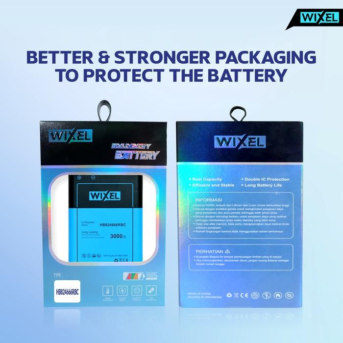 WIXEL Baterai HB824666RBC Modem Wifi Bolt Max 2 E5577 E5673 E5573 E5576 Max2 Huawei Double Power Rea