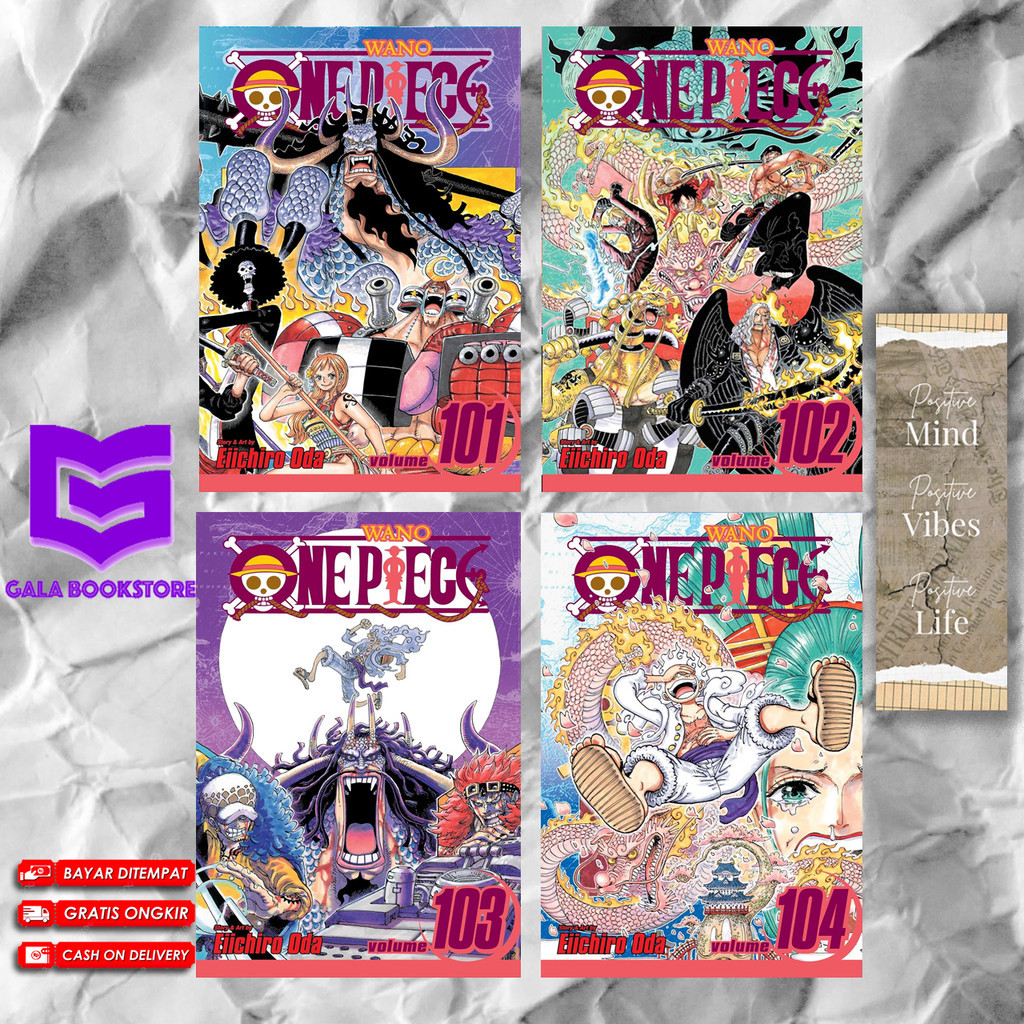 One Piece, Vol. 101 - 107 (Komik Manga) by Eiichiro Oda (English Version)
