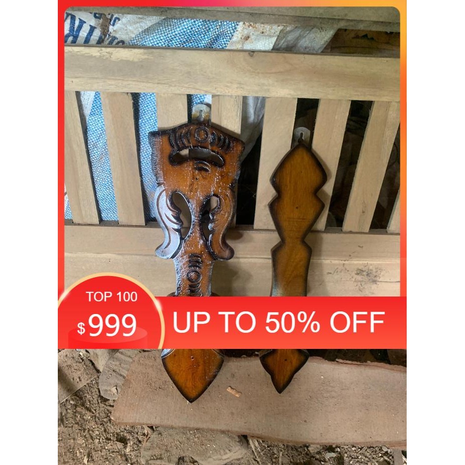 blawong keris darikayu mahoni ukir panah dan lung lungan modern finishingan bk Keris sengkelat majap