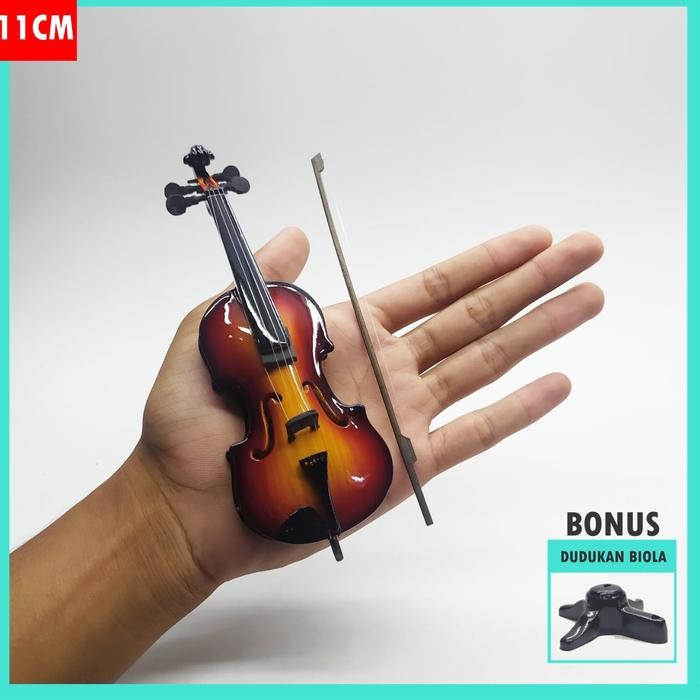 Miniatur biola miniatur violin biola mini 16cm pajangan biola MEDIUM - MEDIUM 16CM