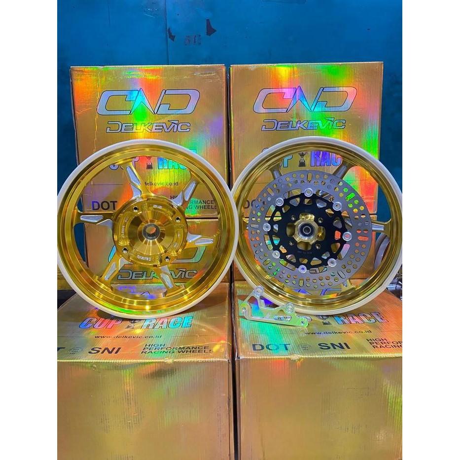 VELG DELKEVIC GSPEED SIX STAR PCX 150 PCX 160 VELG  DELKEVIC PALANG 6 G-SPEED - GOLD, PCX 150 CBS