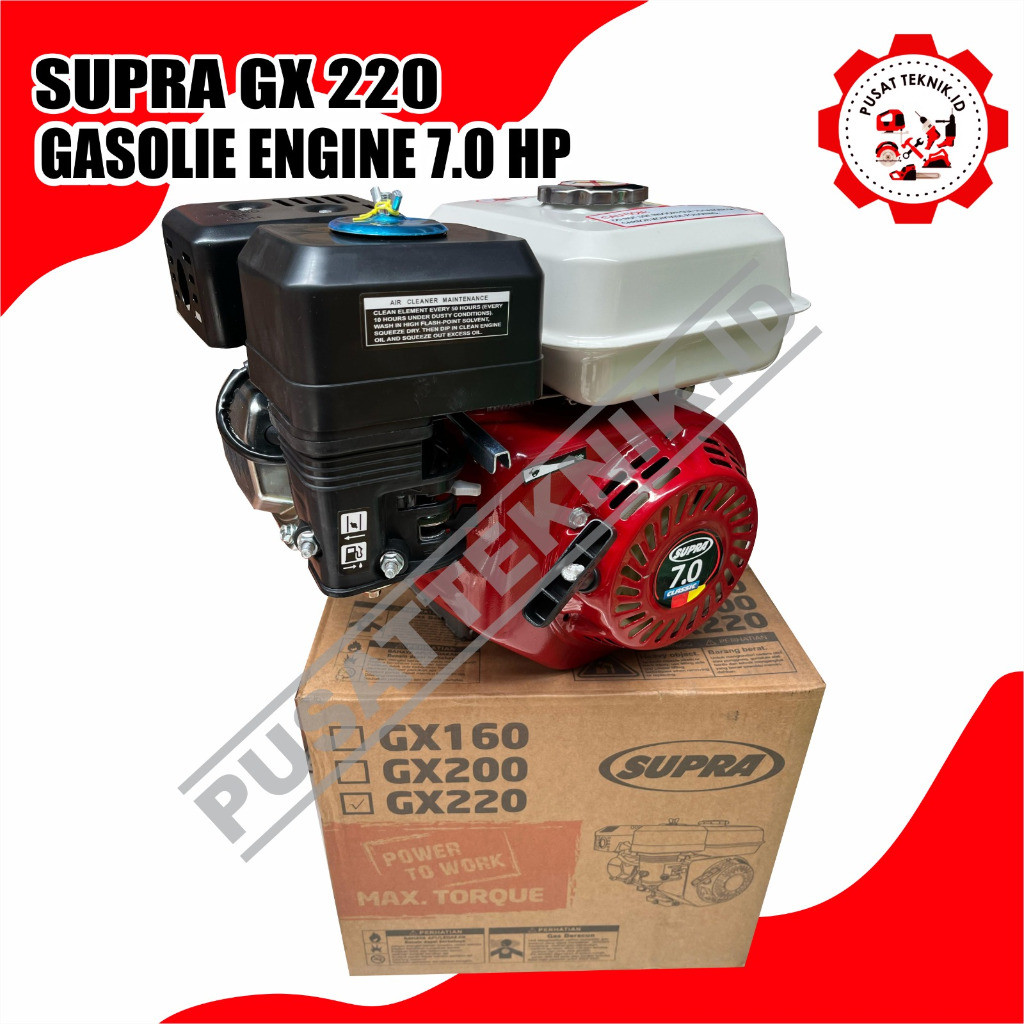 ENGINE SUPRA GX220 / GX200 MESIN PENGGERAK BENSIN 7 HP SUPRA GX 220 / GX200 4TAKNew Stock