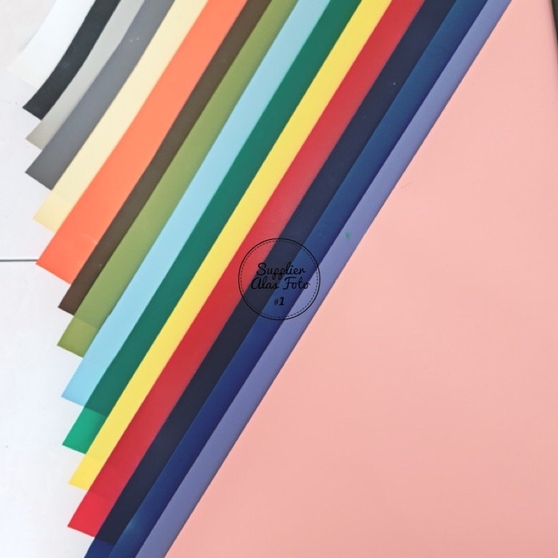 SAF Paket mini stand + pvc background foto PUTIH / backdrop photo polos CO