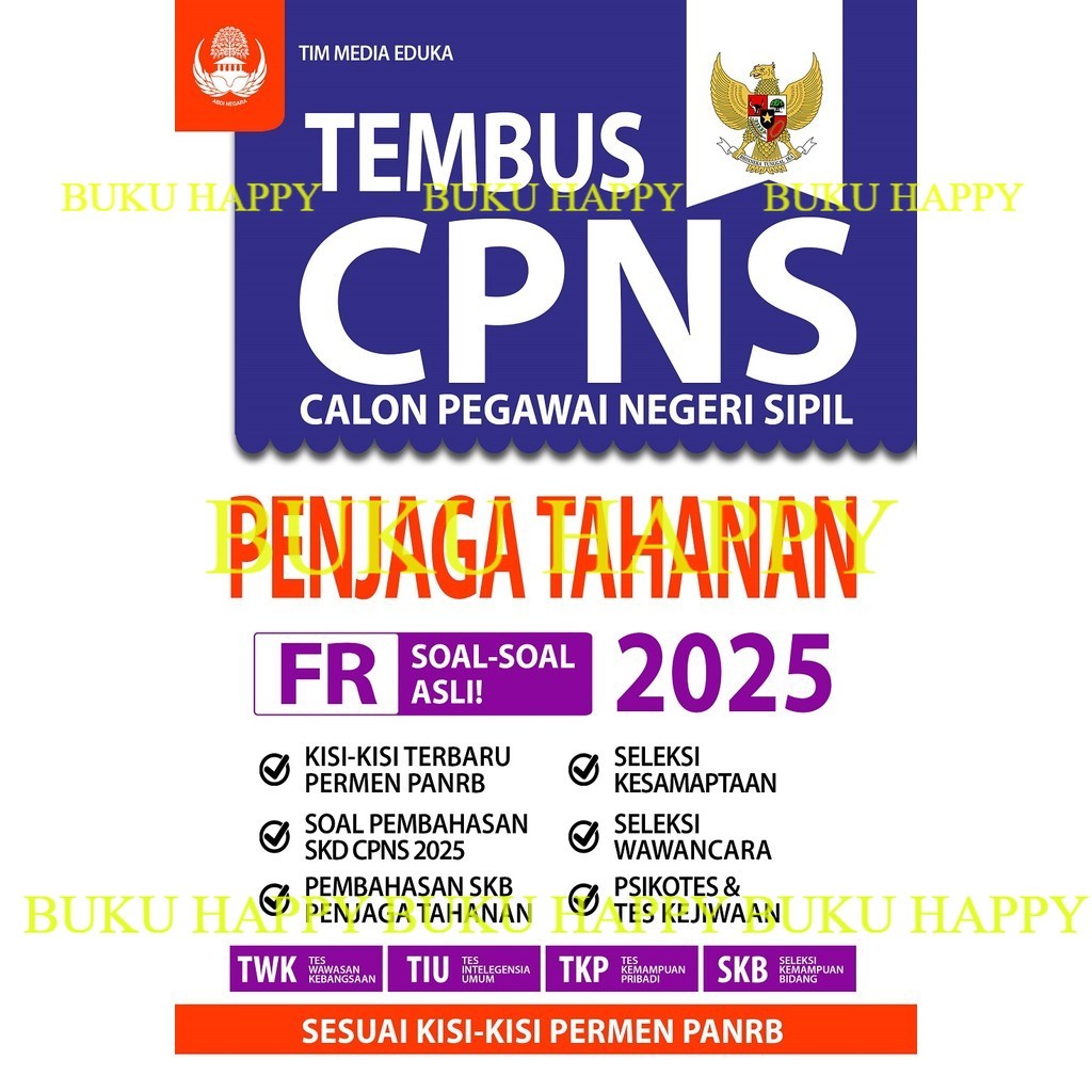 Buku Tembus CPNS PENJAGA TAHANAN 2025 - BUKU CPNS SIPIR 2025 - CPNS POLSUSPAS 2025