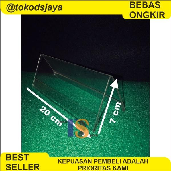 

PROMO 7 x 20 cm - Papan Nama Meja Akrilik Segitiga Dua Sisi - 7x20 segitiga dua sisi