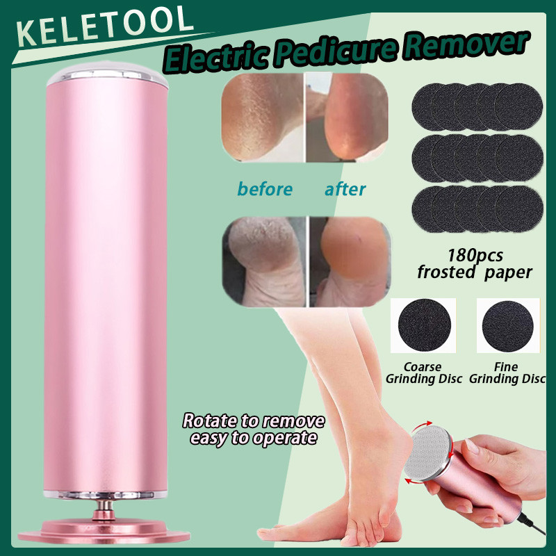 Kikir Kaki Elektrik Profesional Kikir Kaki Berputar 360 Derajat Kecepatan Dapat Disesuaikan Penggili