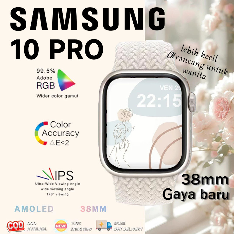 [Gaya Baru ] Samsung Smartwatch 9 PRO  1.72inc Waterproof Bluetooth Call Jam Smartwatch Wanita Pria 