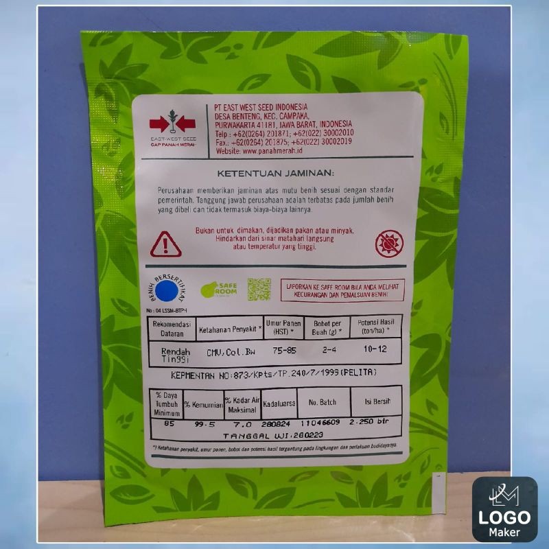 JAMIN MURAH Benih Cabai Rawit PELITA 8 F1 (+-2250Biji) - Cap Panah Merah(BISA LANGSUNG ORDER)