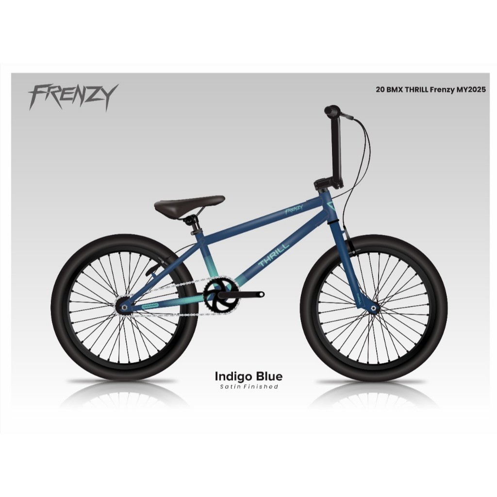 SEPEDA BMX 20 INCH THRILL FRENZY FRAME ALLOY ORIGINAL UNYUK 8-12 TAHUN
