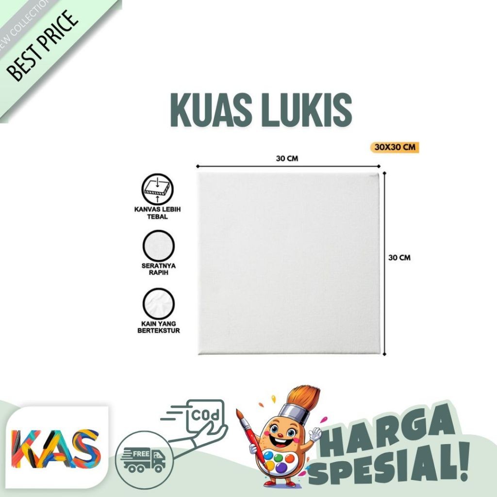 

Kanvas Lukis U 30 x 30CM /Media Lukis Canvas Board Alat Lukis Murah