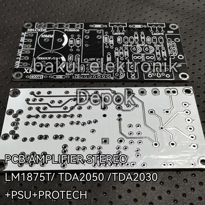 PCB TDA2050 LM1875 STEREO - biru part tda