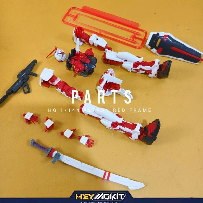 NON BANDAI HG ASTRAY RED FRAME PART HAND ARM ARMS SHOULDER / WAIST SKIRT BALL JOINT JOIN / HEAD V FI