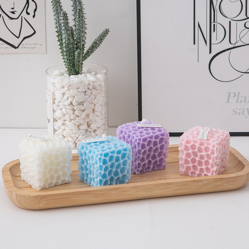 

1PC Honeycomb Rubik's Cube Silicone Mold DIY Aromatherapy Candle Plaster Decoration Crafts Mold Handmade Candle Making Tools