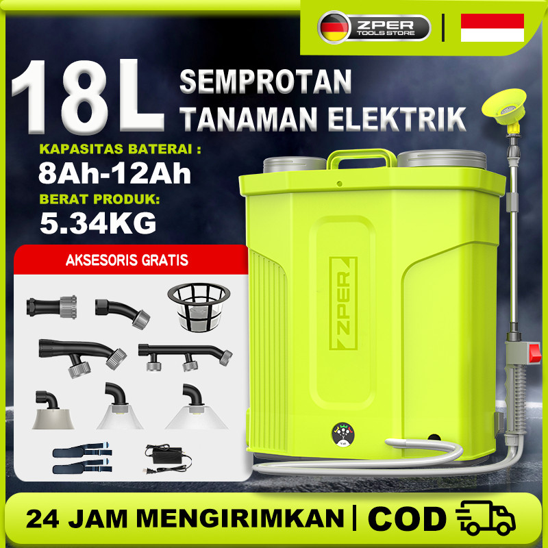 【COD】ZPER Tangki Sprayer Manual 18 Liter Alat Semprotan Hama Padi and Sprayer Elektrik 18 Liter