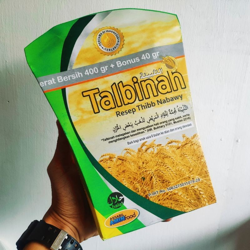 

Talbinah Resep Thibb Nabawy 400gr + 40gr Tepung Gandum Original