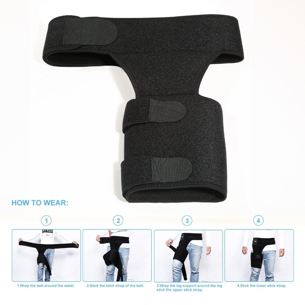 Hip Joint Support Panjang 116Cm Stabilizer Deker Paha Panggul Strap Penyangga Paha Solusi Kebutuhan