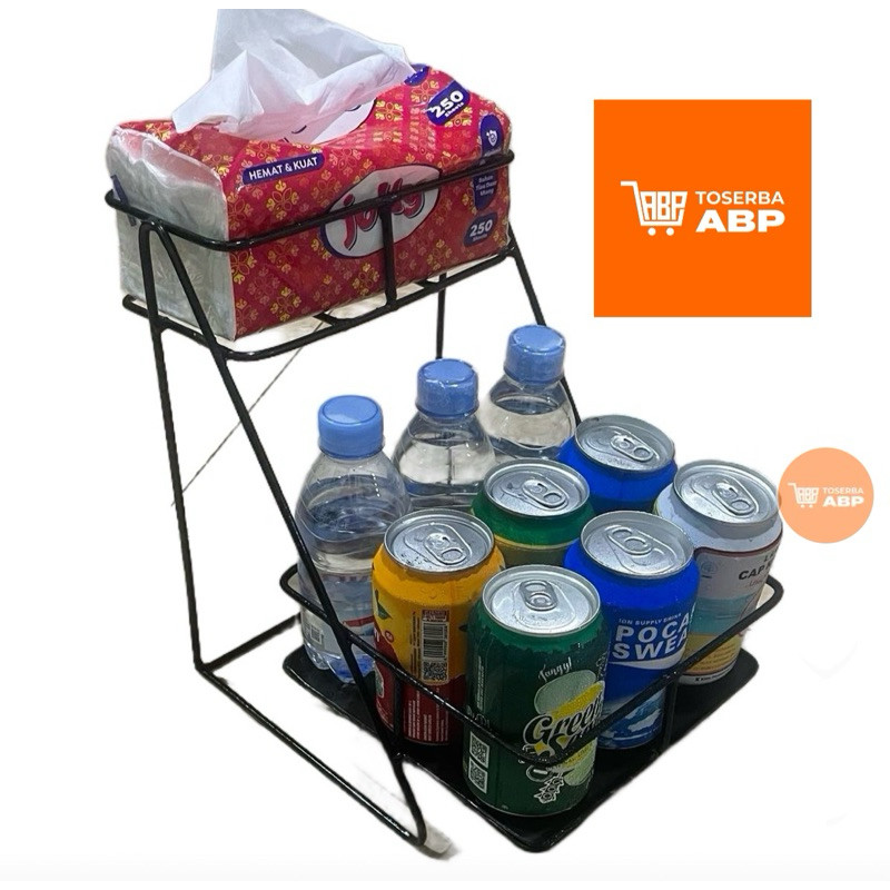 Rak Aqua Botol Minuman / Rak Tisu Minimalis / Rak serbaguna