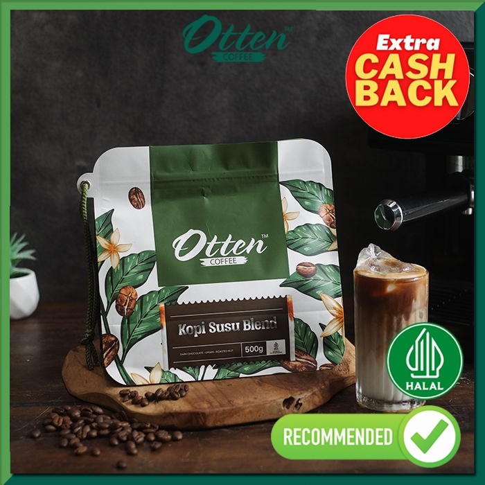 

Kopi Susu Blend 500gr Commercial House Blend - Biji / Bubuk Kopi Arabica Robusta Otten Coffee Roasted Beans