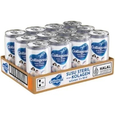 

Collagena Susu Steril Kolagen 189 ml. 1 Pack Isi 12 Pcs.