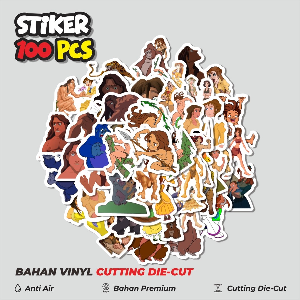 

Terbaru! 50 pcs Stiker Kartun The Legend Of Tarzan Dekorasi Lucu Kreatif untuk Notebook, Skateboard, HP