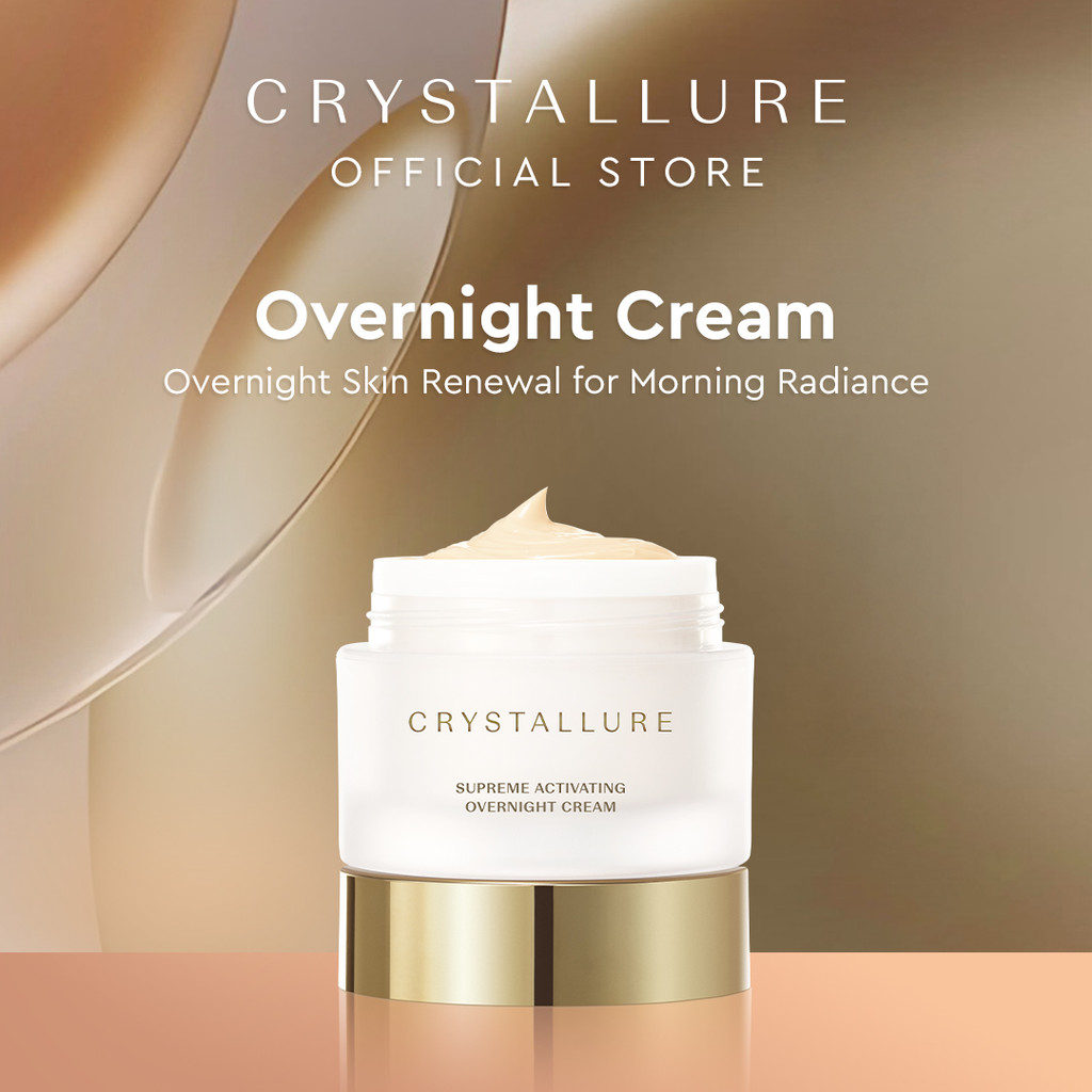 Crystallure Supreme Activating Overnight Cream 50 g- Moisturizer Krim Malam Perawatan Wajah (Night C