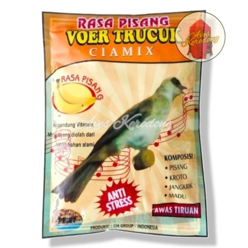 Pakan Voer Burung Trucuk Ciamix Pakan Makanan Trucuk Pur Burung Ciamix Pisang