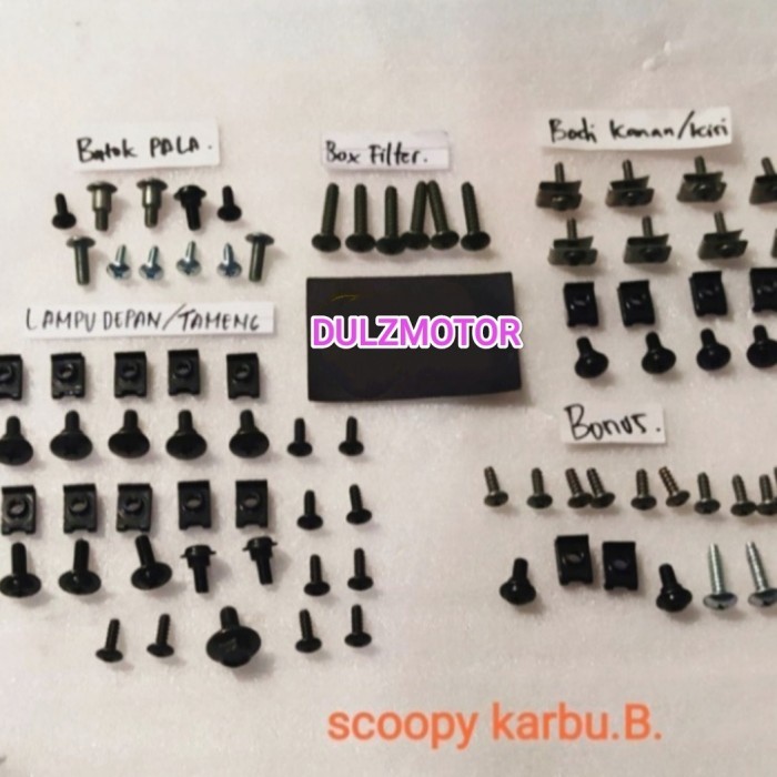 Baud Fullset body Scoopy Lama Karbu - AB