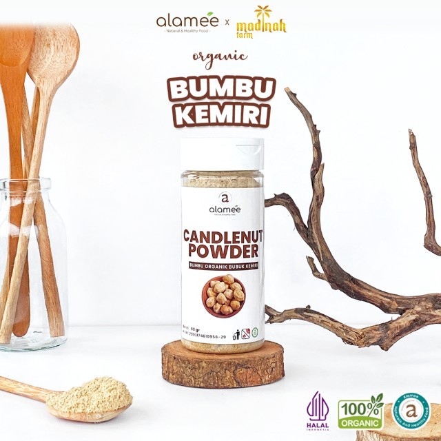 

ALAMEE Kemiri Bubuk Candlenut Powder Bumbu Dapur Organik Masak Murni Asli Tanpa Campuran madinah