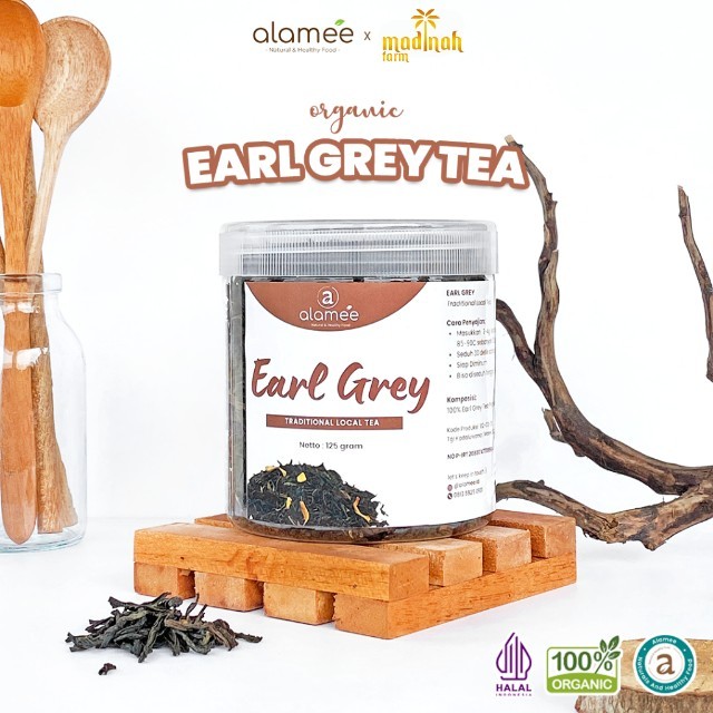 

Teh Grey Tea Teh Herbal Tradisional Indonesia Alami Sehat Organik Organic Siap Seduh 125 Gr madinah