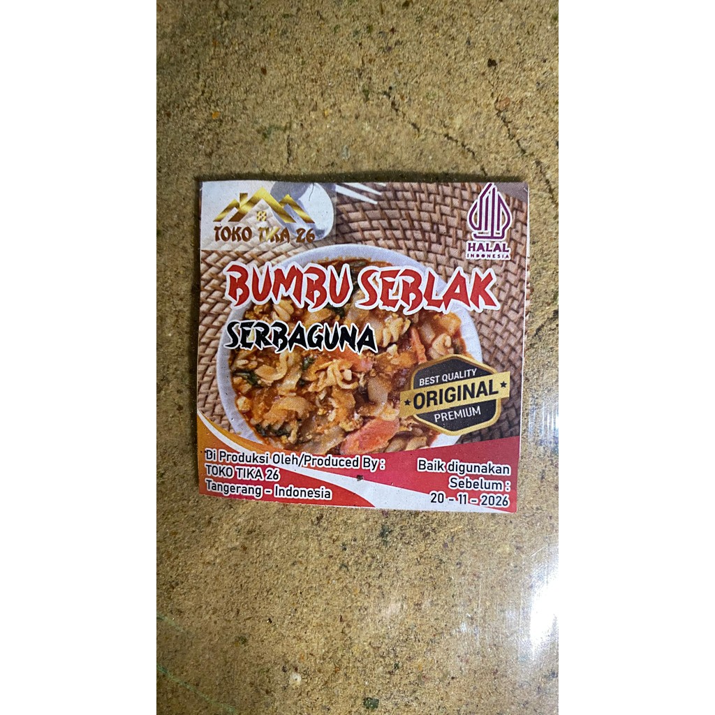 

TERLARIS - BUMBU SEBLAK BASO ACI SERBAGUNA 1 KG KUALITAS PREMIUM ORYGINAL TOKO TIKA 26